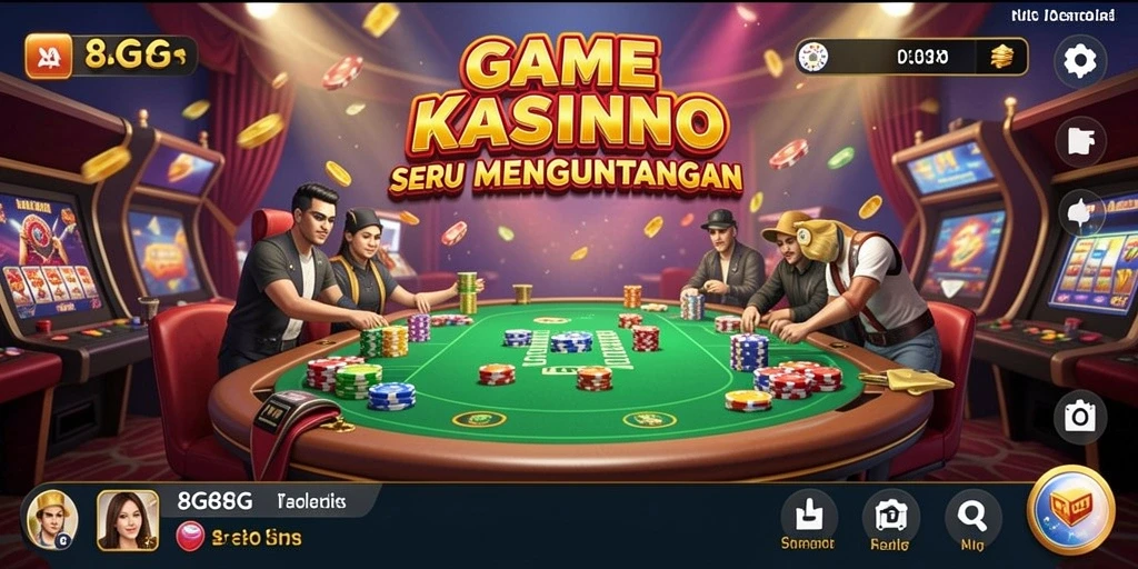 Gameplay mendebarkan dari 8G8G dengan berbagai pilihan kasino.
