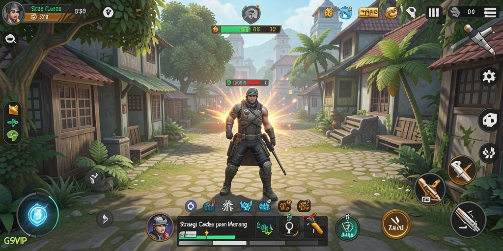 Tangkapan layar menarik dari gameplay <strong>G9VIP</strong> yang menampilkan pertempuran strategi intens.