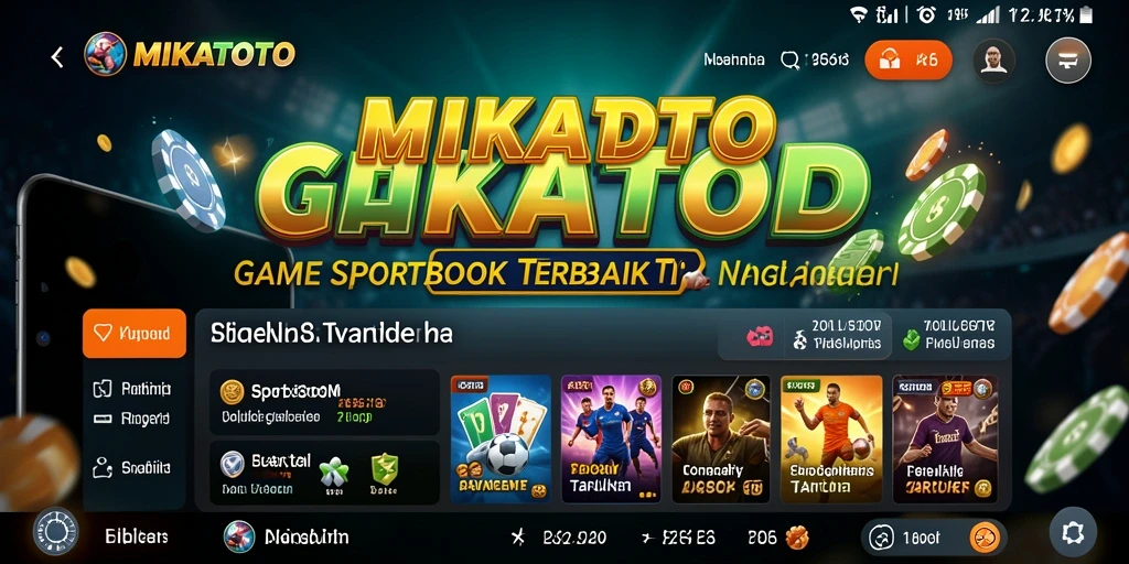 Tampilan utama gameplay aplikasi Sportsbook MIKATOTO yang menarik.