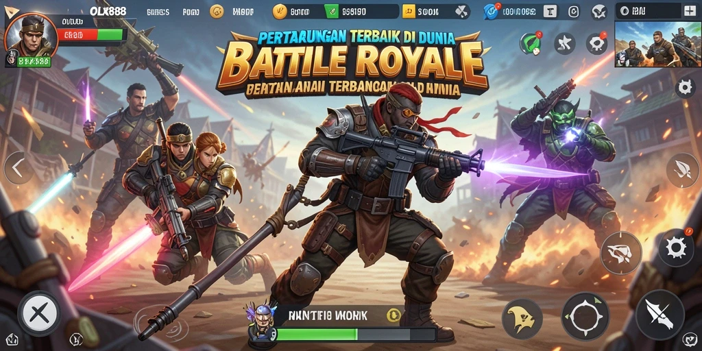 Gameplay mendebarkan di OLX888 dengan aksi Battle Royale yang seru.