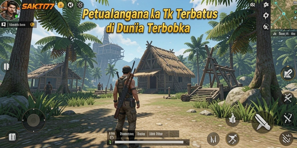 Tampilan gameplay seru di dunia terbuka SAKTI77.