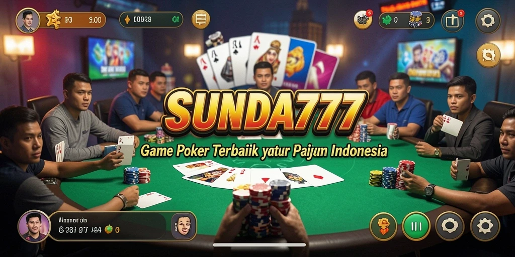 Tampilan gameplay SUNDA777 yang menegangkan saat bermain poker.