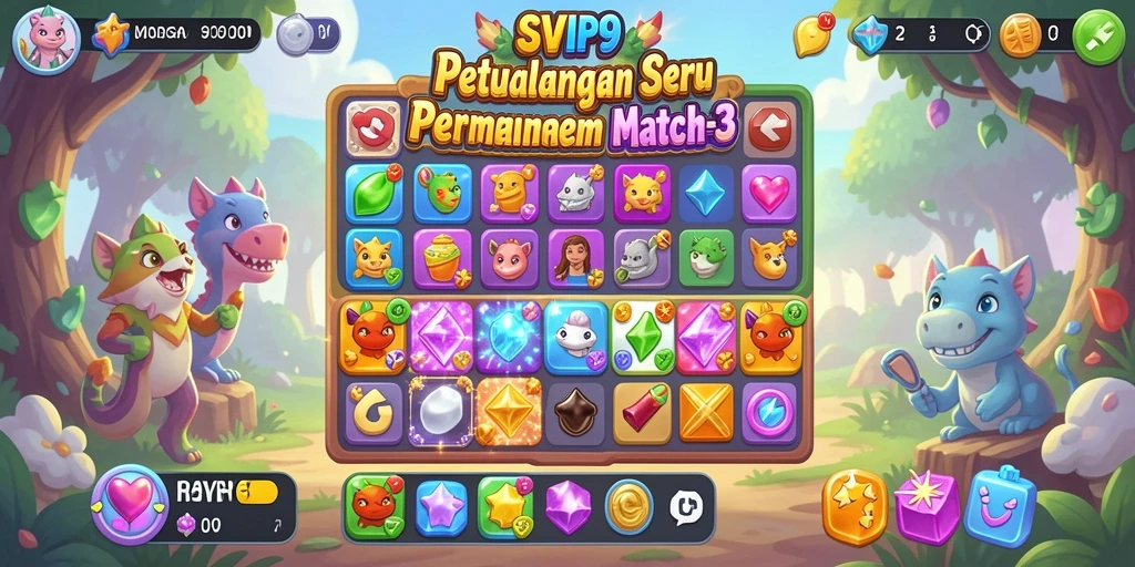 Gameplay Match-3 yang menarik dan menantang di SVIP9.